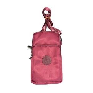 Maroon  Women’s Nylon Crossbody Bag - Zipper, Adjustable Strap, New